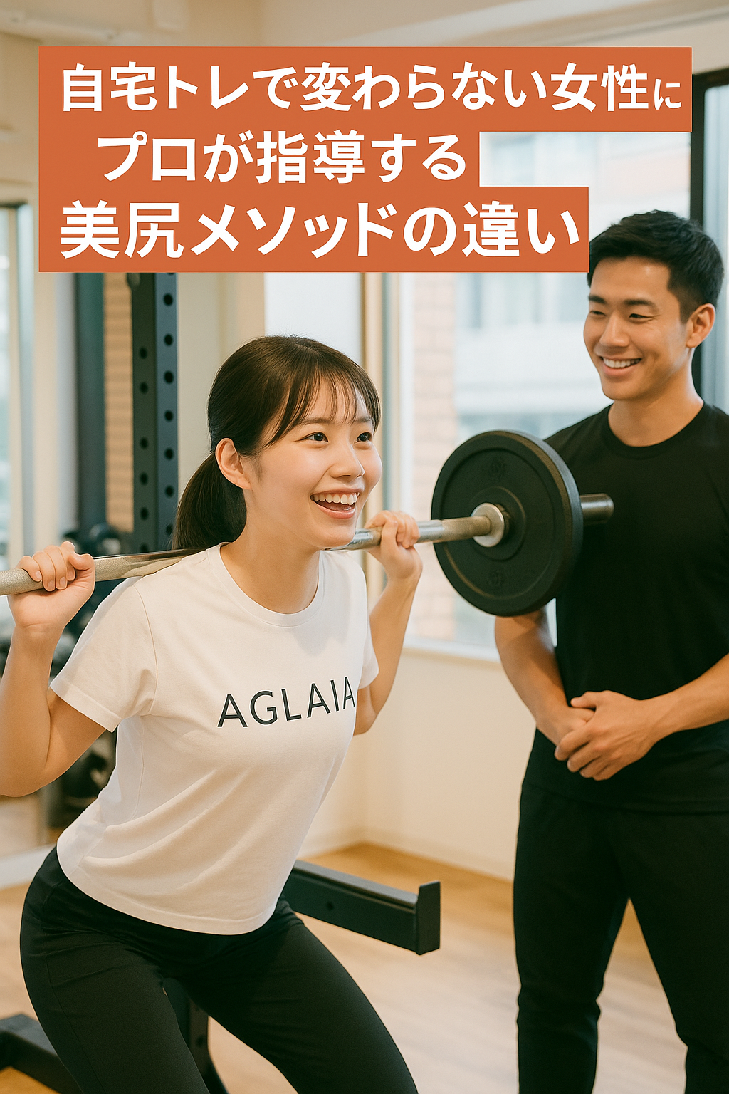 「YouTubeを見ながらお尻の筋トレをしているけれど、全然効果を感じられない」「自宅での宅トレではヒップラインが変わらず、やる気が続かない」――そんな声を多くの女性から耳にします。20代〜30代前半の女性にとって、美尻はファッションのためだけでなく、自信を持つための大切な要素。しかし、自己流の自宅トレーニングでは理想の変化を得られないことがほとんどです。 女性専用の**表参道 パーソナルジム「AGLAIA personal gym」**では、自宅トレでは得られない「プロが指導する美尻メソッド」を提供しています。本記事ではその違いと、プロだからこそ叶えられるベネフィットについて詳しくご紹介します。 自宅トレが効果を出しにくい理由 1. 正しいフォームが分からない 動画や雑誌を真似ても、正確に大臀筋へ刺激を入れられる人は少数。多くの場合、太ももや腰に負担がかかり、お尻に効いていません。 2. 負荷が不足している 自宅でできるスクワットやヒップリフトでは、自重のみの負荷になりがち。成長に必要な強度を確保できないため、筋肉が発達せずヒップアップが難しくなります。 3. 継続できない 成果が出にくいため、数週間でモチベーションが低下。習慣化する前にやめてしまう方が多いのです。 4. 骨盤や姿勢の問題を放置 自宅トレでは骨盤の歪みや猫背を修正できず、効果が半減してしまいます。 プロが指導する美尻メソッドの特徴 AGLAIA personal gymでは、単にトレーニングを行うのではなく、「解剖学に基づいた正しい筋肉の使い方」を徹底指導します。 ヒップスラスト 大臀筋にピンポイントで効かせ、短期間でヒップアップ。 ブルガリアンスクワット お尻と太ももの境目を作り、脚長効果を引き出す。 クラムシェル 股関節外旋筋を鍛え、骨盤を安定させて美しいラインに。 デッドリフト 背面全体を刺激し、姿勢改善と美尻効果を同時に得る。 体幹トレーニング 腹圧を安定させ、腰回りの引き締めとヒップラインの支えを強化。 これらはすべて個別指導で行われ、フォーム修正や負荷設定もプロが管理するため、効率よく結果を出せます。 ベネフィット① 自宅トレでは得られない効果を実感 正しいフォームと負荷を与えることで、短期間でも確実にヒップアップを実感。数週間でパンツやスカートのシルエットが変わります。 ベネフィット② 姿勢改善で全身が美しく ヒップアップだけでなく、猫背や反り腰を改善することで、ウエストラインが細く見え、全身の印象がスリムに。 ベネフィット③ リバウンドしにくい体質に 筋肉量を増やし基礎代謝を上げることで、太りにくい体質に変化。食事制限に頼らずに美尻を維持できます。 ベネフィット④ 健康面の改善も同時に 腰痛や股関節の不調、脚のむくみも改善。美容と健康を両立できるのがプロ指導の大きな強みです。 表参道本店は満枠、新規募集停止中 現在、表参道 パーソナルジム AGLAIA本店は満枠につき新規募集を停止しています。渋谷・青山・表参道エリアで「結果が出るジム」として選ばれ、多くの女性に支持されています。 2025年秋、白金高輪店が新規オープン予定 「表参道は遠い」「今から始めたい」という声に応え、2025年秋に白金高輪 パーソナルジムを新規オープン予定です。港区・麻布・広尾エリアからも通いやすく、より多くの女性に美尻メソッドをお届けできる環境を整えています。 まとめ：自宅トレから卒業し、プロの指導で美尻へ 自宅トレでは正しいフォーム・負荷・継続が難しい プロ指導で効率的に美尻を作れる 姿勢改善・代謝アップで全身が変わる 美容と健康を同時に叶える AGLAIA personal gymは、20代〜30代女性の「理想のヒップライン」を最短で叶えるパートナーです。表参道本店は満枠ですが、白金高輪店のオープンを楽しみにしてください。