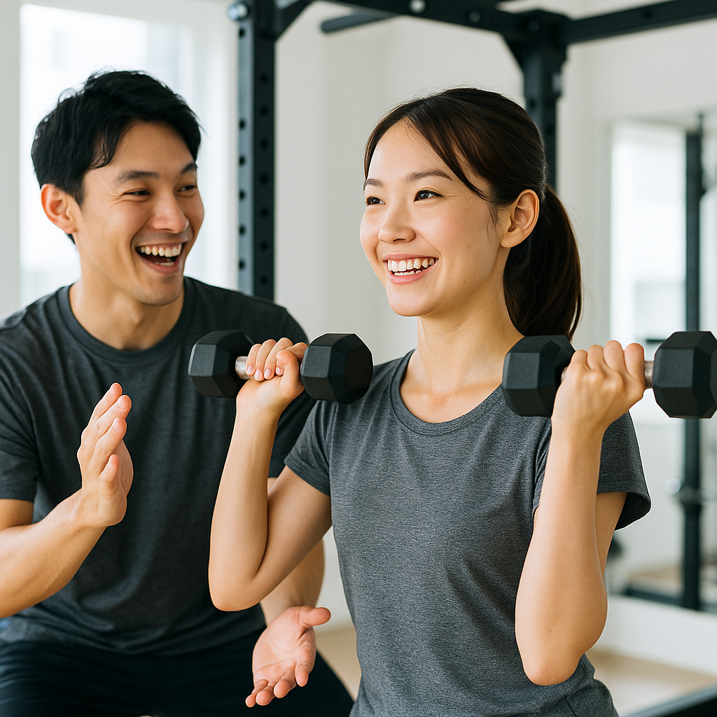 1. 脚のむくみとO脚・X脚は女性の共通の悩み 「夕方になると脚がパンパン」「スカートやパンツを履くと脚のラインが気になる」──。 20〜30代の女性に多い悩みが 脚のむくみとO脚・X脚 です。 むくみは血液やリンパの流れが滞ることで生じ、O脚やX脚は骨格や筋肉バランスの乱れが原因です。一見別の悩みのように思えますが、実はどちらも 下半身の筋肉の使い方 に深く関係しています。 長時間のデスクワークや立ち仕事で脚の筋肉が働かないと、血流やリンパが停滞してむくみやすくなります。同時に、筋力のアンバランスによって脚の骨の並びが乱れ、O脚やX脚につながるのです。 2. 脚のむくみとO脚・X脚を放置するとどうなる？ むくみ：血流障害により冷え・だるさが慢性化。セルライトや下半身太りの原因にも。 O脚：脚が外側に張り出して見え、下半身が太く見える。将来的には膝の変形リスクも。 X脚：太もも内側が擦れやすく、姿勢全体が崩れる。股関節や腰に負担がかかりやすい。 つまり「脚が太く見える」「下半身が疲れやすい」だけでなく、将来の健康問題にも直結するのです。 3. 改善のために大切なのは筋肉のバランス 脚のラインを整えるには、単にマッサージや整体に頼るだけでは不十分です。 必要なのは、使えていない筋肉を正しく使えるようにすること。 具体的には、 むくみ改善 → ふくらはぎ・太もも内側の筋肉を活性化 O脚改善 → 中臀筋・内転筋を強化し、膝が外に開かないようにする X脚改善 → 大腿四頭筋や大臀筋を強化し、膝が内に入りすぎないようにする このようにエクササイズで筋肉バランスを整えることが、根本改善につながります。 4. 脚のむくみとO脚・X脚を同時に改善する下半身エクササイズ3選 （1）バンドサイドステップ ゴムバンドを太ももに巻き、腰を落として左右にステップ。 中臀筋を鍛えることで股関節の安定性が高まり、O脚改善に効果的。むくみの原因である血流停滞も解消。 👉 ポイント：膝が内側に入らないように意識。10歩×3セット。 （2）カーフレイズ（かかと上げ） 立位でかかとを持ち上げ、ふくらはぎを収縮させる。 下半身のポンプ作用が働き、血流とリンパの流れを促進してむくみ改善に直結。 👉 ポイント：かかとはゆっくり上げ下げ。15〜20回×3セット。 （3）ワイドスクワット（相撲スクワット） 脚を肩幅より広く開き、つま先を外に向けてしゃがむ。 内転筋と大臀筋を同時に鍛えることで、X脚の改善とヒップアップに効果的。 👉 ポイント：膝とつま先の方向を揃え、腰が丸まらないよう注意。12回×3セット。 5. 継続することで得られるメリット この3つを組み合わせて継続すると、以下の変化が期待できます。 脚のむくみが取れて、すっきりとした美脚に O脚・X脚の歪みが改善し、まっすぐで綺麗な脚ラインに 下半身の血流改善により、冷えやだるさも軽減 ヒップアップや姿勢改善も同時に叶う 「脚を細くしたい」「ラインを整えたい」と願う女性にとって、一石二鳥どころか三鳥の効果です。 6. パーソナルジムで行うメリット 正しく行えば高い効果を発揮しますが、自己流ではフォームが崩れやすいのも事実。 例えば、サイドステップで膝が内側に入ると、かえってX脚を助長してしまうこともあります。 表参道の女性専用 AGLAIA personal gym では、姿勢・骨格を分析した上で、一人ひとりに合ったエクササイズを指導しています。 また、「美脚づくり」と「美尻トレーニング」を組み合わせ、全身のラインを引き締めながら悩みを解決できるのも大きな特徴です。 7. これから改善を始めたい方へ 脚のむくみでスカートやパンツが似合わない O脚やX脚でスタイルが崩れて見える マッサージしても一時的にしか改善しない 将来の膝や腰への負担も不安 そんな方にこそ、下半身のエクササイズが効果的です。 現在、表参道本店は満枠につき新規募集を停止していますが、2025年秋には白金高輪パーソナルジムがオープン予定です。新規ご予約はそちらで優先的にご案内いたします。 まとめ 脚のむくみとO脚・X脚は、多くの女性が抱える悩みですが、正しい下半身エクササイズで同時に改善が可能です。 ✔ むくみ解消でスッキリ美脚に ✔ O脚・X脚改善で脚ラインが整う ✔ 姿勢と体型全体の美しさもアップ ――― 姿勢と脚のラインを変えれば、見た目も気持ちも大きく変わります。 表参道パーソナルジム AGLAIA、そして 白金高輪パーソナルジム（2025年秋オープン予定） で、あなたの理想の脚とスタイルを一緒に叶えましょう。