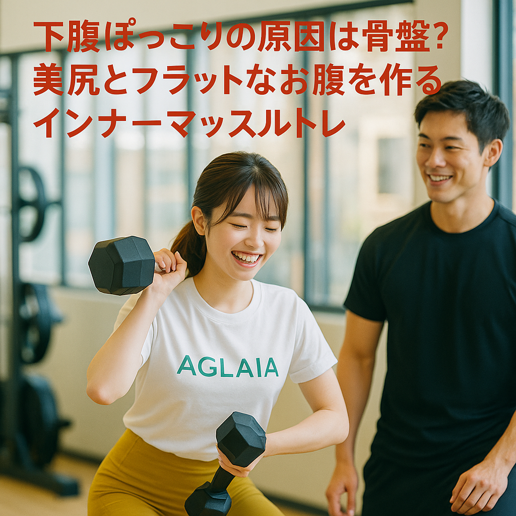 「体重はそこまで重くないのに、下腹だけぽっこり出ている」「ダイエットを頑張っても下っ腹が凹まない」――そんな悩みを抱えている20代〜30代前半の女性は少なくありません。特にデスクワーク中心のOLや、夜職で不規則な生活を送る女性、あるいは家事や子育てに忙しい主婦は、下腹が出やすい傾向にあります。 実は、下腹ぽっこりの主な原因は「骨盤の歪み」と「インナーマッスルの弱さ」にあります。女性専用の**表参道 パーソナルジム「AGLAIA personal gym」**では、この根本原因にアプローチすることで、フラットなお腹と美尻を同時に手に入れるトレーニングメソッドを提供しています。 下腹ぽっこりの原因とは？ 1. 骨盤の歪み 長時間のデスクワークや猫背姿勢は骨盤を前傾・後傾させ、内臓を押し出す形になります。その結果、脂肪が溜まりやすく、下腹が出て見えるのです。 2. インナーマッスルの弱化 体幹を支える腹横筋や骨盤底筋が弱まると、内臓を正しい位置に保持できなくなり、下腹がぽっこり出やすくなります。 3. 運動不足・代謝低下 下半身の筋肉が使われないと代謝が落ち、脂肪がつきやすくなります。特に女性はお尻や下腹に脂肪が集中しやすい構造を持っています。 AGLAIAのインナーマッスルトレーニングとは？ AGLAIAでは、腹筋運動だけでは解決できない下腹ぽっこりを改善するため、インナーマッスルを活性化するトレーニングを重視しています。 ドローイン → 息を吐きながらお腹を凹ませ、腹横筋を活性化。フラットなお腹作りに必須。 デッドバグ → 手足を動かしながら体幹を安定させ、腰痛予防とインナーマッスル強化を両立。 ヒップリフト → 骨盤底筋を刺激し、ヒップアップと下腹引き締めを同時に狙う。 サイドプランク → くびれ形成に不可欠な腹斜筋を強化。 さらに、お尻の筋肉である大臀筋を鍛えることで骨盤を正しい位置に戻し、下腹とヒップラインを同時に改善していきます。 ベネフィット① フラットなお腹で洋服が映える インナーマッスルが活性化すると、ぽっこりした下腹がすっきり。タイトなスカートやパンツも自信を持って履きこなせます。 ベネフィット② 美尻とくびれが同時に手に入る 骨盤の歪みが整うと、お尻の位置が上がり、ウエストラインもくっきり。全身のバランスが美しくなります。 ベネフィット③ 健康改善にも直結 腰痛や姿勢不良、むくみなどの不快症状も改善。インナーマッスルを鍛えることで、体の土台そのものが安定し、疲れにくい体になります。 表参道本店は満枠、新規募集停止中 現在、表参道 パーソナルジム AGLAIA本店は満枠のため、新規募集を停止しています。渋谷・青山・表参道エリアで「効果を実感できるジム」として高い評価をいただき、多くの女性に支持されています。 2025年秋、白金高輪店が新規オープン予定 「表参道は通えない」「今すぐ始めたい」という声に応え、2025年秋に白金高輪 パーソナルジムを新規オープン予定です。港区や麻布、広尾エリアからもアクセスしやすく、より多くの女性に美尻とフラットなお腹を叶えるプログラムを提供します。 まとめ：下腹とヒップは同時に変えられる 下腹ぽっこりは食事制限だけでは解決できません。 骨盤の歪みを整える インナーマッスルを鍛える 美尻とフラットなお腹を同時に作る これらを実現するのがAGLAIA personal gymのメソッドです。表参道本店は満枠ですが、白金高輪店のオープンをぜひ楽しみにしていてください。理想の体型は必ず実現できます。