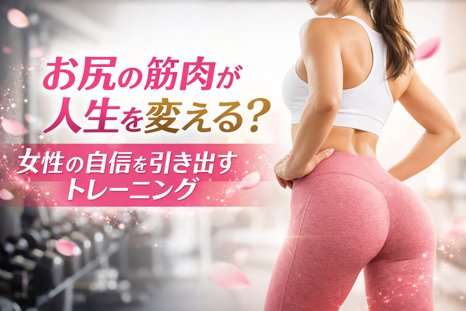 「体重はそこまで変わっていないのに、後ろ姿だけが決まらない」 そんな違和感を抱えて表参道 パーソナルジムを探し始める女性は少なくありません。特にナイトワーク、忙しいOL、経営者の方ほど、人前に立つ機会が多く、服の着こなしや姿勢の印象がそのまま自信に直結しやすい。 そして結論として、お尻の筋肉は“体型の悩み”だけでなく「姿勢」「所作」「印象」を整え、自信の土台になります。筋力トレーニングは身体イメージ（ボディエスティーム）の改善に寄与し得ることも示されており、数字より“ライン”を変えたい女性にとって、現実的で続けやすいアプローチです。 なぜ「お尻」が自信に直結しやすいのか 1）体重より「シルエット」が変わる ヒップラインは、パンツもスカートもドレスも“形”に出ます。数字が同じでも、お尻の位置が上がり横の丸みが出ると、鏡に映る印象が変わる。忙しい女性にとって「短い時間で変化を感じやすい部位」であることが、お尻トレの最大のメリットです。 2）姿勢と歩き方が整い、“品”が出やすい お尻（大臀筋・中臀筋）が働くと、腰や太もも前の代償が減りやすく、立ち姿が安定します。結果として「疲れて見えない」「堂々として見える」印象へつながりやすいのが特徴です。 3）積み上げが見えるので、折れにくい 筋トレは、重量・回数・フォームが可視化され「昨日よりできた」を作りやすい運動です。忙しい日々の中で自己効力感が積み上がると、外見だけでなく内側の自信にも波及しやすくなります。 垂れ尻・四角尻・横のへこみが起こる“3つの原因” 原因A：大臀筋（高さ・厚み）に刺激が入っていない スクワットを頑張っていても、太もも主導になると“ヒップの厚み”が出にくい。ヒップスラストのように股関節伸展を強く使う種目を軸にすると、お尻に入りやすくなります。 原因B：中臀筋（横の丸み・骨盤安定）が弱い 横のへこみ（ピーマン尻）や脚ラインの崩れは、骨盤の安定が崩れているサインのことが多いです。中臀筋を育てると、横の丸みだけでなく「脚がまっすぐ見えやすい」メリットにもつながります。 原因C：忙しさで「股関節が動かない」生活になっている 長時間の座位、疲労の蓄積、睡眠の乱れ。これが重なるとフォームが崩れ、狙いが太もも・腰へ逃げます。回復が追いつかないと、トレーニングの体感が落ち、変化も鈍りやすい点は要注意です。 最短でヒップラインを変える「3つの原則」 原則1：週2回でも成立する。大事なのは“漸進性” 忙しい女性ほど「毎日頑張る」より「週2回を落とさない」が最短ルートです。フォームを崩さない範囲で、少しずつ重量や回数、動きの精度を伸ばす。これが、ヒップラインを変える一番確実な方法です。 原則2：筋肉は“週あたりのセット数”に反応する 変化を出すには“週あたりの合計セット数”が重要です。気分で種目を増やすより、必要な種目を必要なセット数だけ積み上げるほうが結果が早い。忙しい女性ほど、ここで差がつきます。 原則3：「ヒップスラスト vs スクワット」は目的で決める どちらが正解ではなく、目的で選びます。 丸みと高さを最短で狙うなら：ヒップスラスト系を軸 脚ラインや全身の安定まで含めるなら：スクワット系や片脚種目も組み合わせ この考え方が、遠回りを防ぎます。 忙しい女性のための美尻メニュー（週2・45分想定） A日：ヒップの“高さ・厚み”（大臀筋メイン） ヒップスラスト：3〜4セット（8〜12回） ルーマニアンデッドリフト：3セット（8〜12回） キックバック（ケーブル／バンド）：2〜3セット（12〜15回） B日：横の丸み＋脚ライン（中臀筋＋片脚） ブルガリアンスクワット：3セット（8〜12回） ステップアップ：3セット（10〜12回） アブダクション（ケーブル／バンド）：3セット（12〜15回） ポイントは「毎回メニューを変えない」こと。フォームが安定し、伸び（重量・回数・動きの質）が追えると、自然に続きます。表参道 パーソナルジムでのパーソナルは、まさにこの“効くフォームの再現”を最短で作るための選択肢です。 食事は「完璧」より「タンパク質だけ守る」 会食や外食が多い方は、まずタンパク質が不足しがちです。完璧な自炊は不要です。忙しい日は「朝か間食で補う」だけでも、見た目の伸びが安定しやすくなります。 「食事制限が続かないから無理」と思っていた方ほど、まずは“足りないものを足す”発想で取り組むのがおすすめです。 表参道 パーソナルジムで“お尻の悩み”を最短で解決するには 自己流が遠回りになりやすい理由はシンプルです。 自分の尻タイプ（垂れ尻・四角尻・横のへこみ）に合っていない 股関節の使い方が崩れているのに気づけない 生活リズム（疲労・睡眠・会食）に合わせた設計になっていない 限られた時間で確実にラインを変えたい方ほど、評価と設計が整っている環境が結果の差になります。 AGLAIAからのご案内（重要） 現在、表参道本店は満枠のため新規受付を停止しております。 枠が空き次第、優先的にご案内できるようキャンセル待ちを受付しております。お申し込みは、下記公式LINEよりお願いいたします。 https://lin.ee/OKWhIa9 また、より多くの女性にご案内できる体制を整えるため、2026年に表参道本店の拡大移転、および白金高輪店は2026年中にオープン予定です。 「表参道で始めたいのに入れない」という方も、拡大移転後の枠や白金高輪店のご案内ができる見込みがあります。 まとめ：お尻の筋肉は、あなたの“選択肢”を増やす お尻は、見た目だけでなく、姿勢・所作・印象を変え、自信の土台になります。忙しい女性ほど「週2回×設計」で結果を出すのが合理的です。 表参道 パーソナルジムで、後ろ姿から自信を取り戻したい方は、まずは“効くフォーム”と“続く設計”を手に入れるところから始めてください。 「変わりたい」と思った瞬間が、いちばん早く変われるタイミングです。 お尻の形は、才能ではなく“設計”で変わります。忙しい毎日でも、週2回を積み上げれば、後ろ姿は必ず応えてくれます。迷っているなら、まずは一歩だけ先に進めてください。