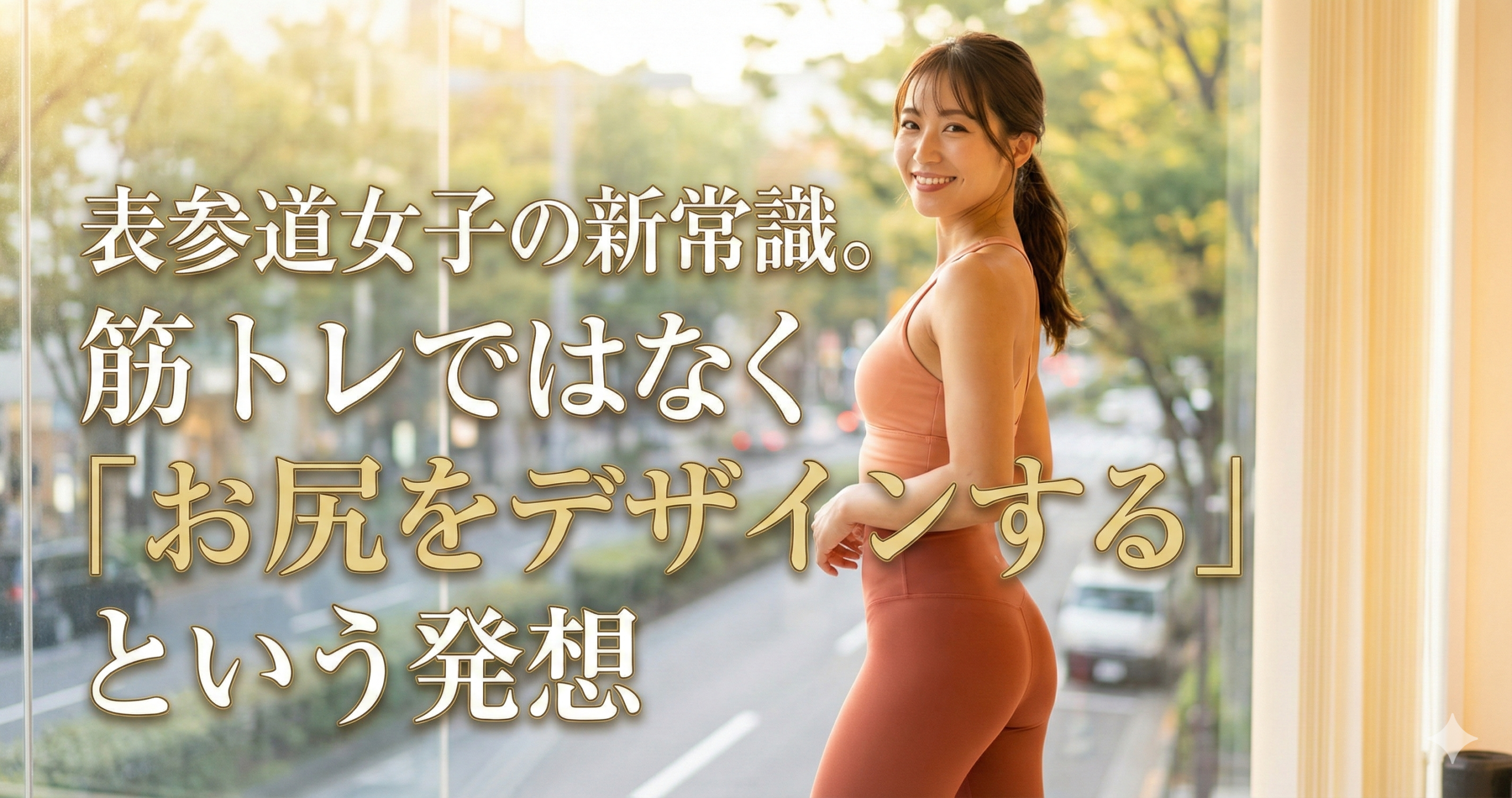 表参道女子の新常識。筋トレではなく「お尻をデザインする」という発想のタイトル画像